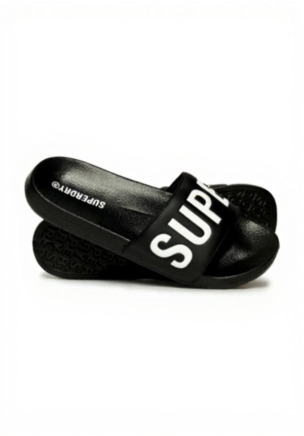 Superdry Damen Badeschuhe gepolsterte Riemen Core Pool Slide