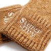 Superdry Damen Handschuhe gerippte Strick geröstetes
