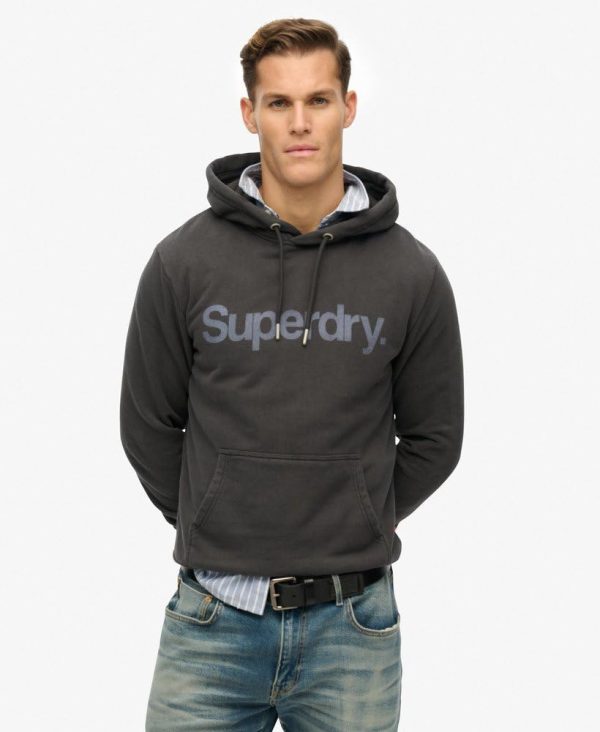 Superdry Herren Kapuzenpullover Logo lässige Passform Hoodie-3