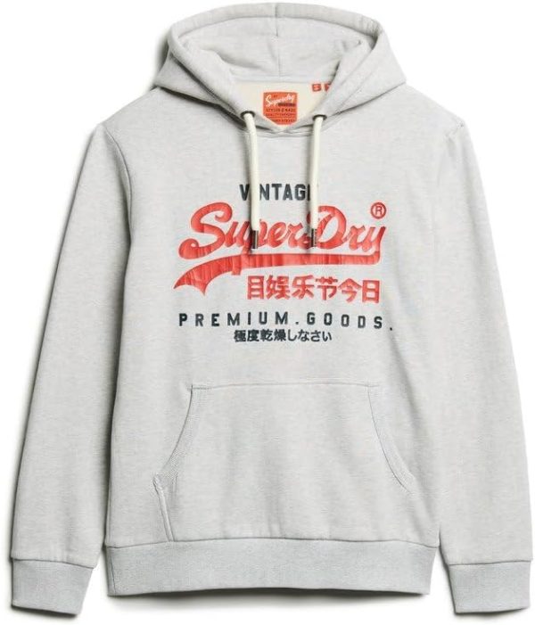 Superdry Herren Kapuzenpullover Vintage Logo lässige-5