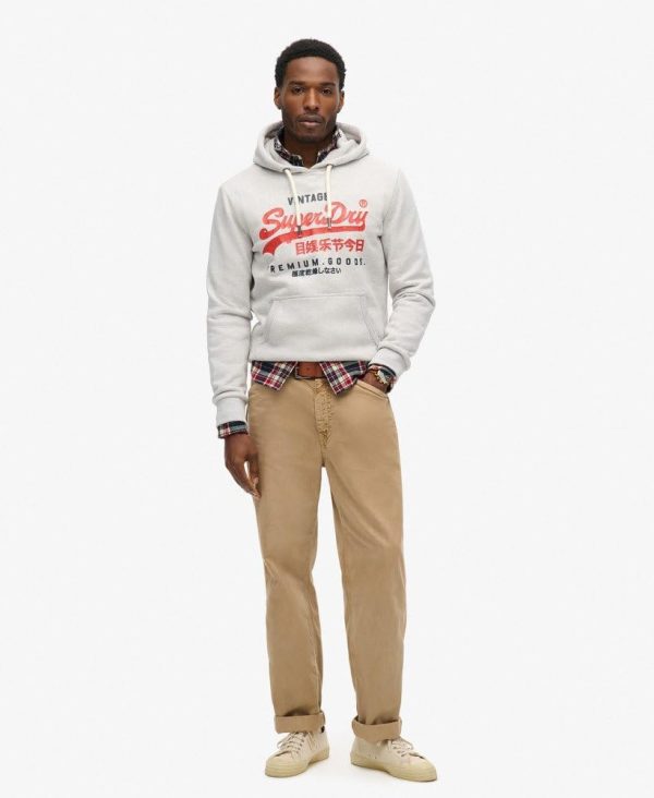 Superdry Herren Kapuzenpullover Vintage Logo lässige-1