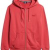 Superdry Herren Kapuzenjacke Essential Logo lässige Passform-7