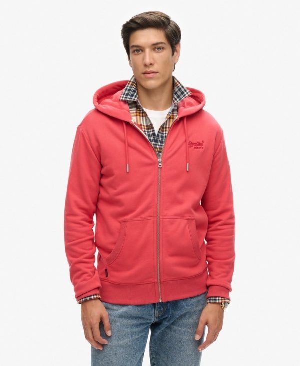 Superdry Herren Kapuzenjacke Essential Logo lässige Passform-3