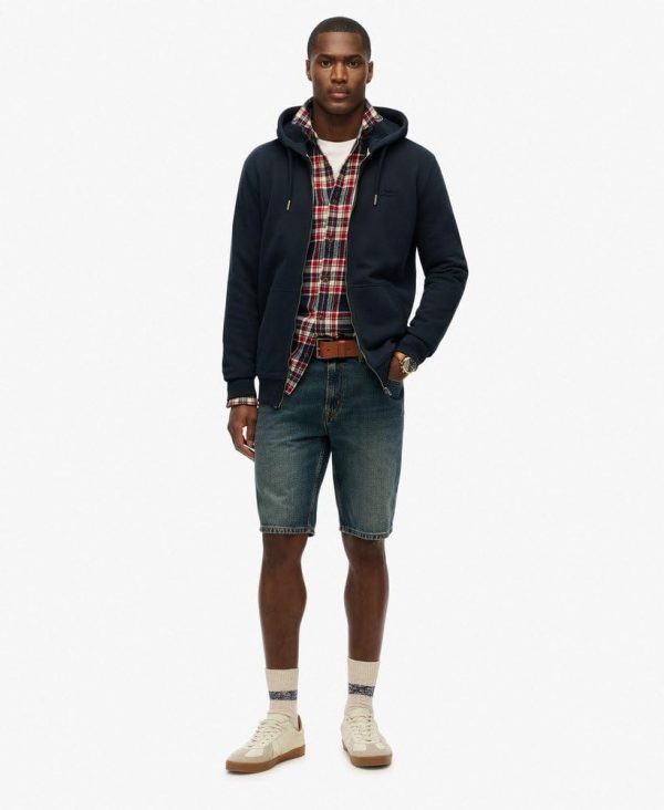 Kapuzenpullover Herren Superdry Essential Logo Zip Hoodie-1