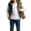 Superdry Herren Everest Steppweste Kapuze schmale Passform