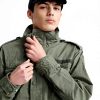 Superdry Herren Feldjacke Outdoor Freizeit matt grün