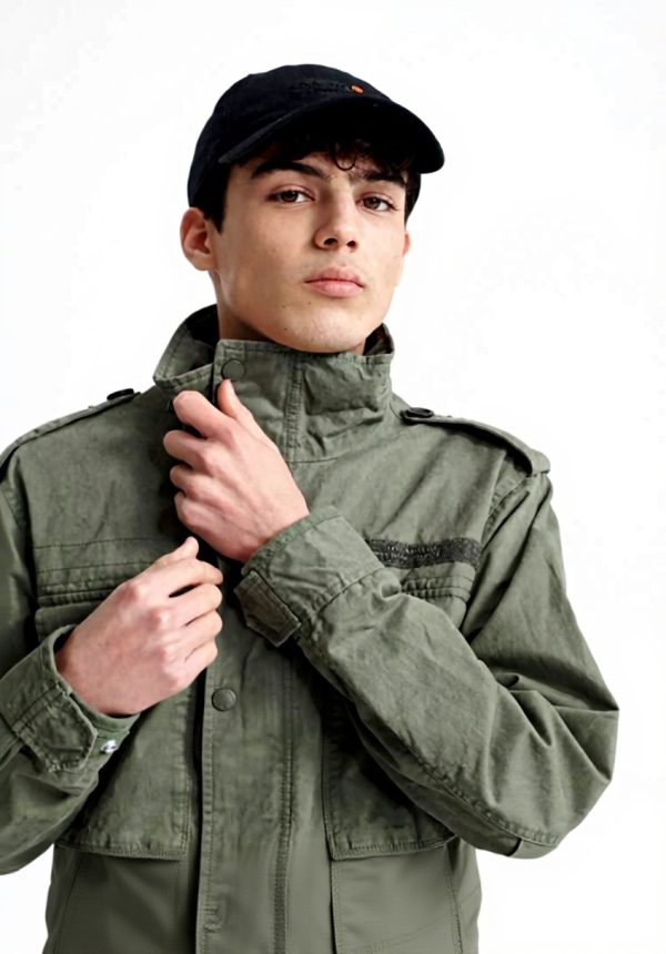 Superdry Herren Feldjacke Outdoor Freizeit matt grün