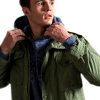 Superdry Herren Feldjacke Outdoor Freizeit matt grün
