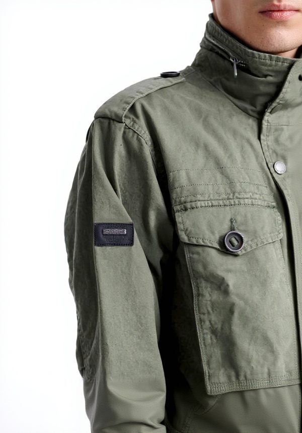 Superdry Herren Feldjacke Outdoor Freizeit matt grün