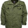 Superdry Herren Feldjacke Outdoor Freizeit matt grün