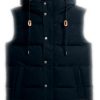 Superdry Herren Steppweste Kapuze finster marineblau