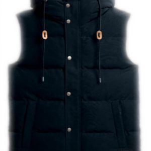 Superdry Herren Steppweste Kapuze finster marineblau