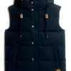 Superdry Herren Steppweste Kapuze finster marineblau