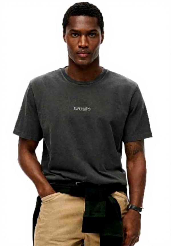 Superdry Herren Micro Logo T-Shirt lässige Passform