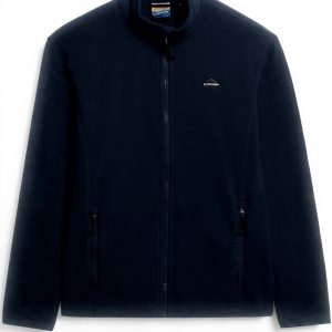 Superdry Herren Polar Fleece Jacke Reißverschluss gemütlich