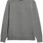 Superdry Herren Pullover Wollmischung Hellgrau Meliert