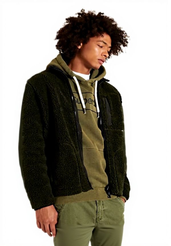 Superdry Herren Sherpa Workwear Jacke Stil Komfort