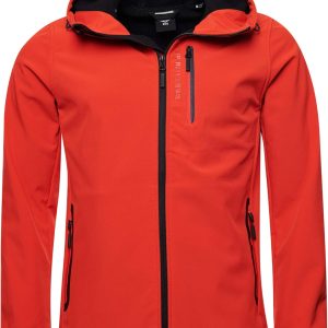 Superdry Softshelljacke Herren Kapuze Reißverschluss Taschen-0