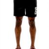 Superdry Badeshorts Herren lässige Passform Logo Schwarz