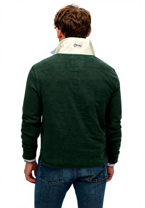 Superdry Herren Rugby-Hemd Vintage Athletic lässige Passform