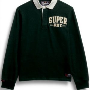 Superdry Herren Rugby-Hemd Vintage Athletic lässige Passform