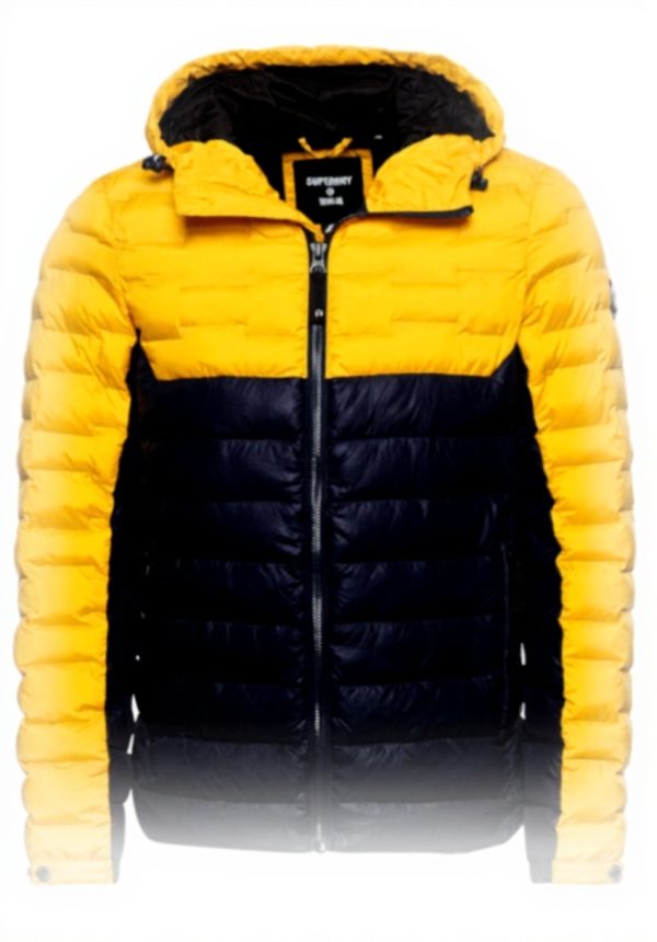 Superdry Herren Wattierte Jacke Steppjacke Utah Gold