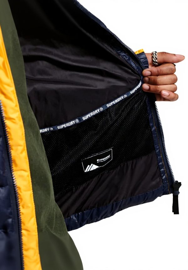 Superdry Herren Wattierte Jacke Steppjacke Utah Gold