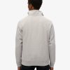 Superdry Unisex Sweatshirt Halbzip Grau Marl Athletic-3