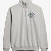 Superdry Unisex Sweatshirt Halbzip Grau Marl Athletic-0