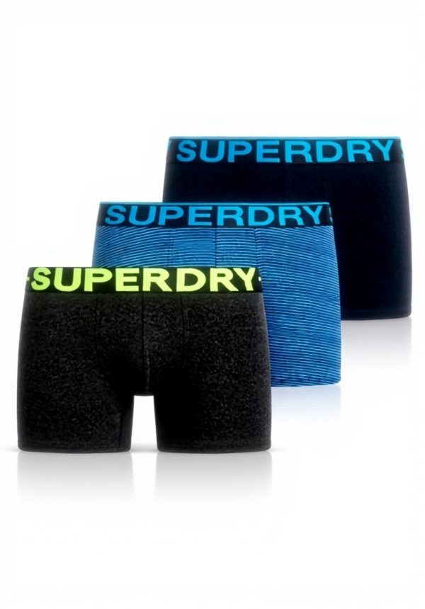 Superdry Boxershorts Herren 3er Pack elastisch weich