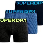 Superdry Boxershorts Herren 3er Pack elastisch weich