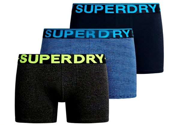 Superdry Boxershorts Herren 3er Pack elastisch weich