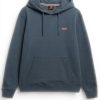 Superdry Kapuzenpullover Herren Loose Fit Sturmwetter Blau