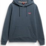 Superdry Kapuzenpullover Herren Loose Fit Sturmwetter Blau