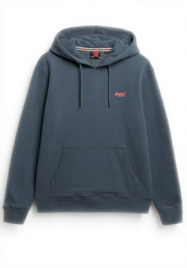 Superdry Kapuzenpullover Herren Loose Fit Sturmwetter Blau