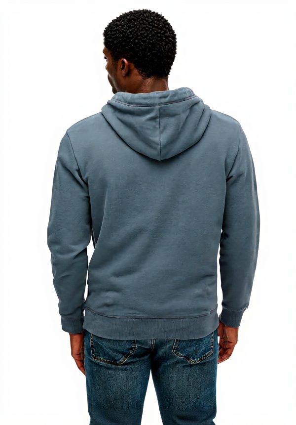 Superdry Kapuzenpullover Herren Loose Fit Sturmwetter Blau