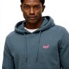 Superdry Kapuzenpullover Herren Loose Fit Sturmwetter Blau