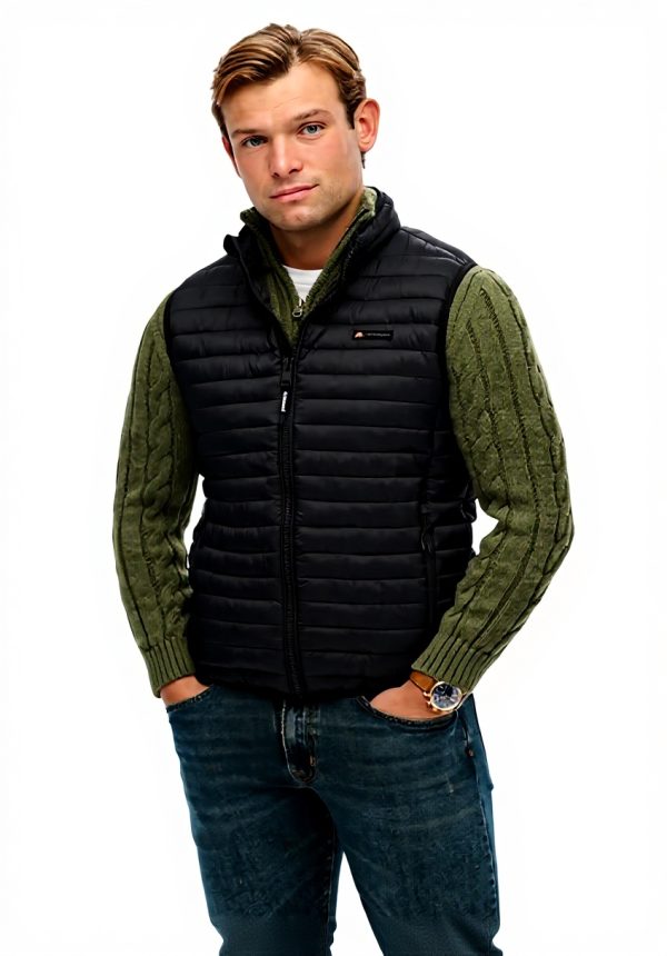 Herren Weste Superdry Fuji Lite Padded schmal Passform