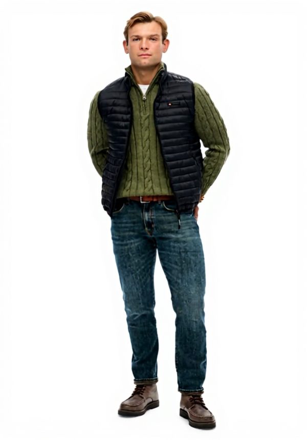 Herren Weste Superdry Fuji Lite Padded schmal Passform