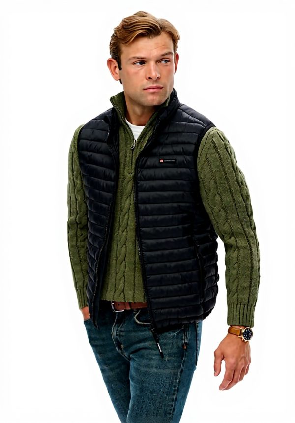 Herren Weste Superdry Fuji Lite Padded schmal Passform
