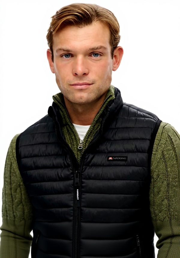 Herren Weste Superdry Fuji Lite Padded schmal Passform