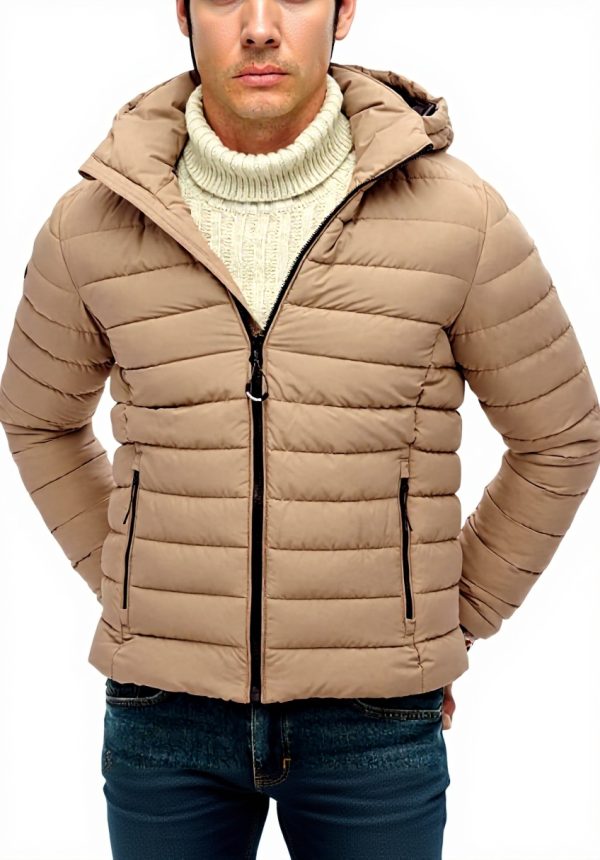 Superdry Jacke Herren gefüttert beige XL Fuji Modell