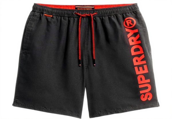 Superdry Badeshorts Herren 43,2 cm Sport Grafik lässig
