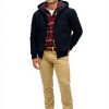 Superdry Herren Kapuzenpullover Borg gefüttert Marineblau XL