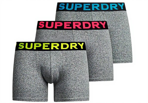 Superdry Herren Boxershorts Triple Pack weich elastisch