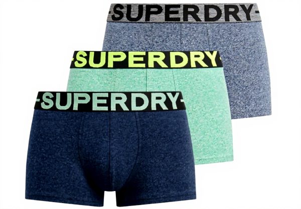 Superdry Herren Boxershorts Dreierpack weich elastisch