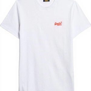 Superdry Herren T-Shirt Logo Emb Bio-Baumwolle schmale