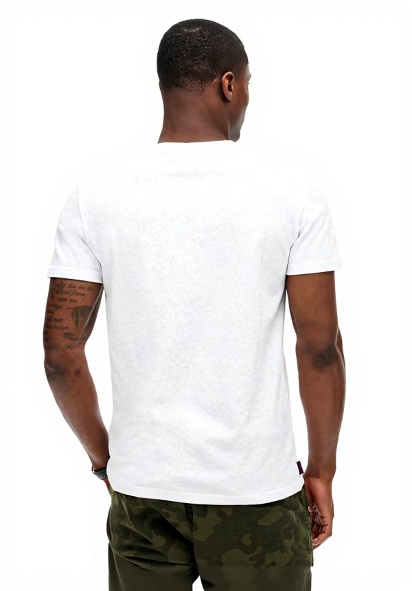 Superdry Herren T-Shirt Logo Emb Bio-Baumwolle schmale
