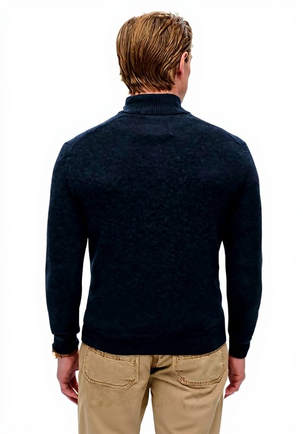 Superdry Herren Pullover Halbreißverschluss Strickpullover