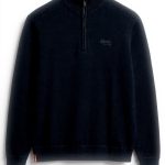 Superdry Herren Pullover Halbreißverschluss Strickpullover